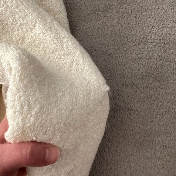 NWT Naadam Luxe Boucle Knit Cardigan Sweater Merino Wool Women's XS White - Picture 2 of 7